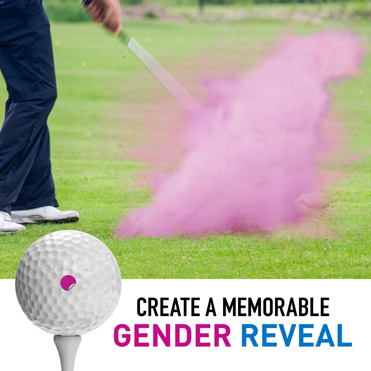 IZZO Golf Gender Reveal Golf Balls, 2 Pack