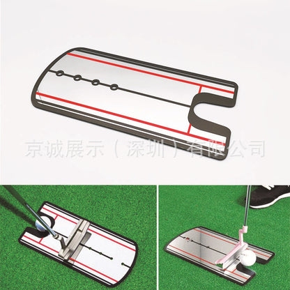 Spot wholesale golf putting practice correction mirror acrylic swing posture correction putting mirror golf practice