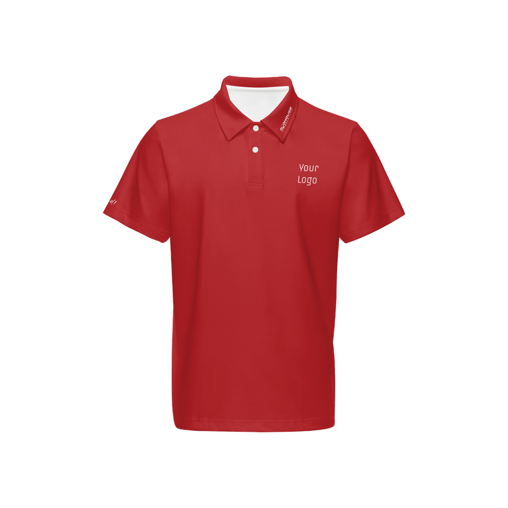 Men's Classic Fit Short-Sleeve Solid Polo w/logo-023