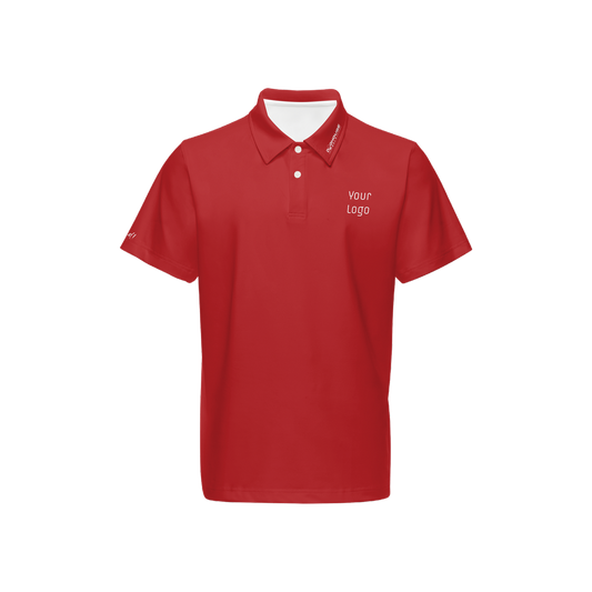 Men's Classic Fit Short-Sleeve Solid Polo w/logo-023