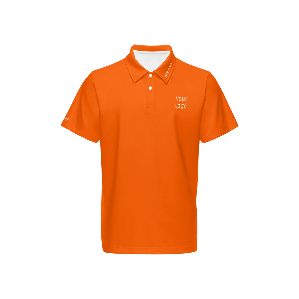 Men's Classic Fit Short-Sleeve Solid Polo w/logo-018