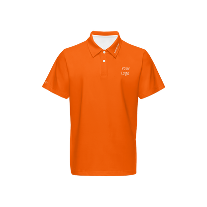 Men's Classic Fit Short-Sleeve Solid Polo w/logo-018