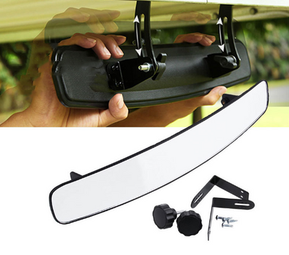 Indoor rearview mirror for golf carts