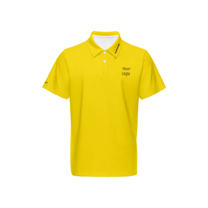 Men's Classic Fit Short-Sleeve Solid Polo w/logo-016