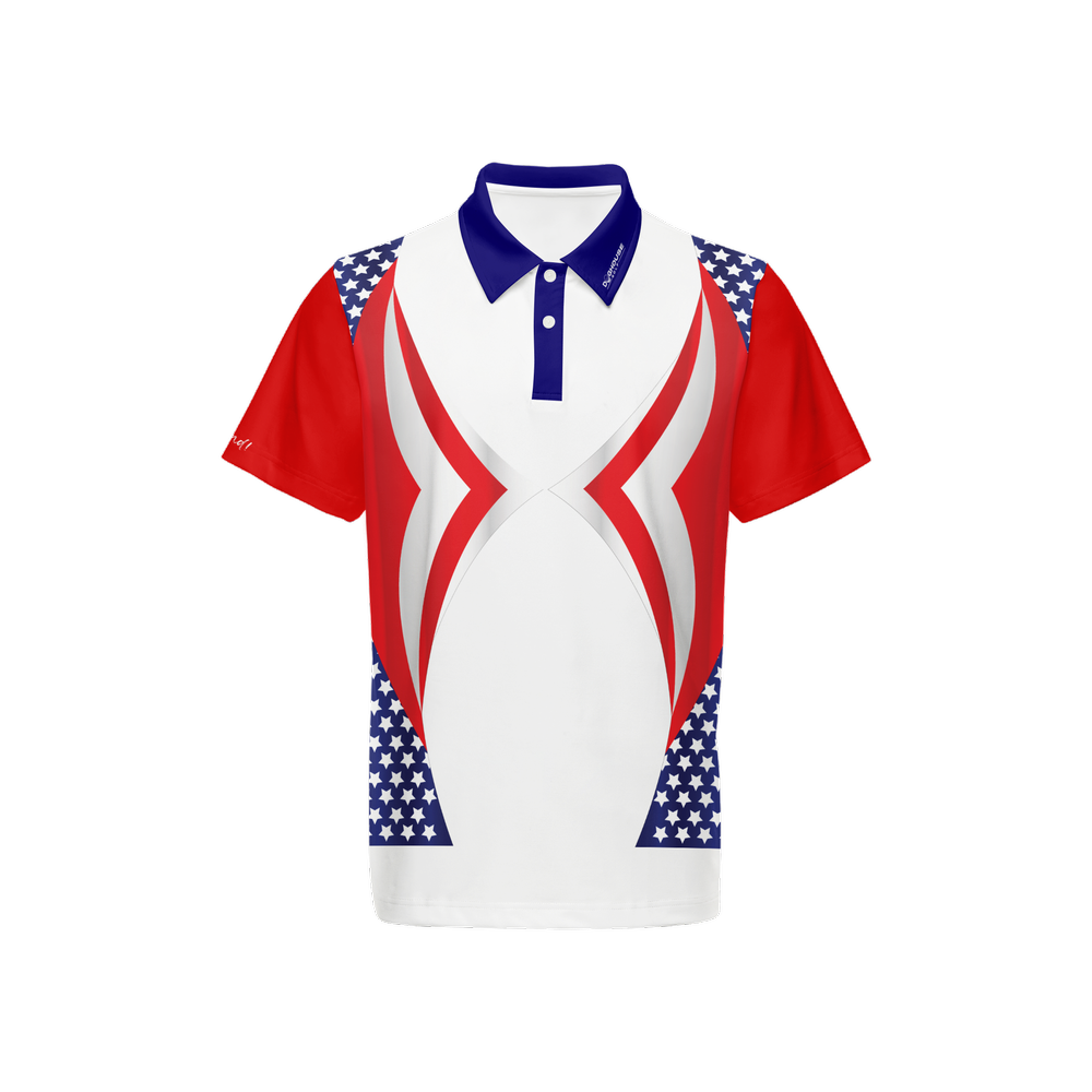 Men's Classic Fit Short-Sleeve Polo Shirt-American Pride 2