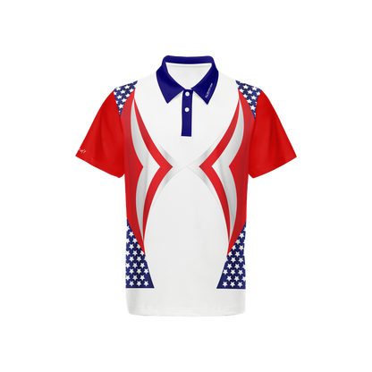 Men's Classic Fit Short-Sleeve Polo Shirt-American Pride 2