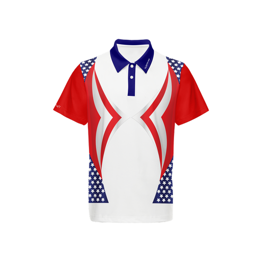 Men's Classic Fit Short-Sleeve Polo Shirt-American Pride 2