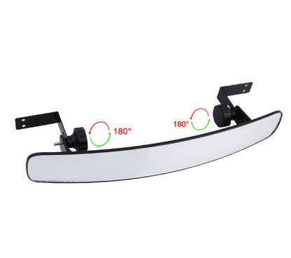 Indoor rearview mirror for golf carts