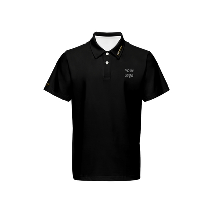 Men's Classic Fit Short-Sleeve Solid Polo w/logo-034