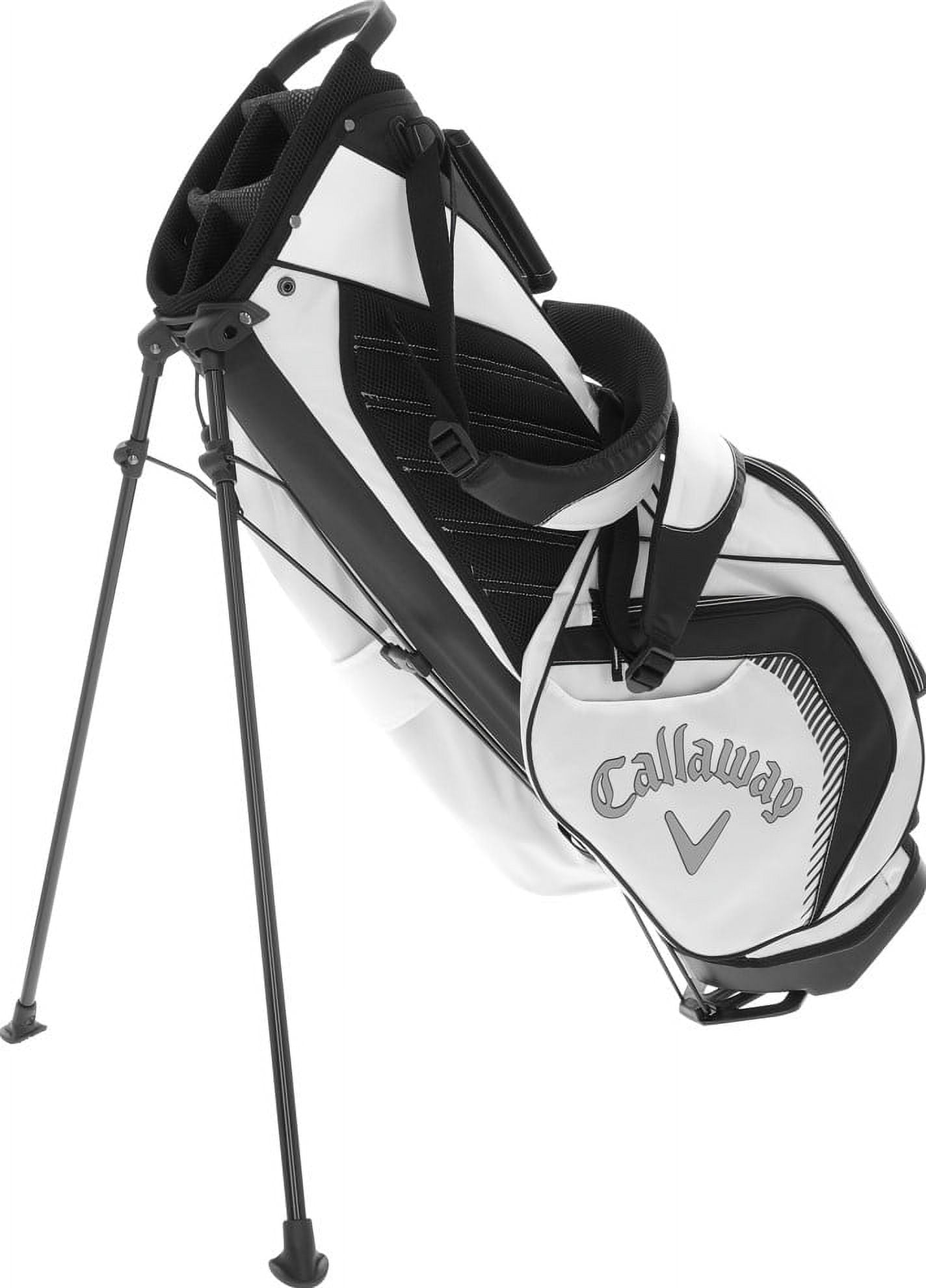 Callaway Capital White Black Silver Stand Golf Bag