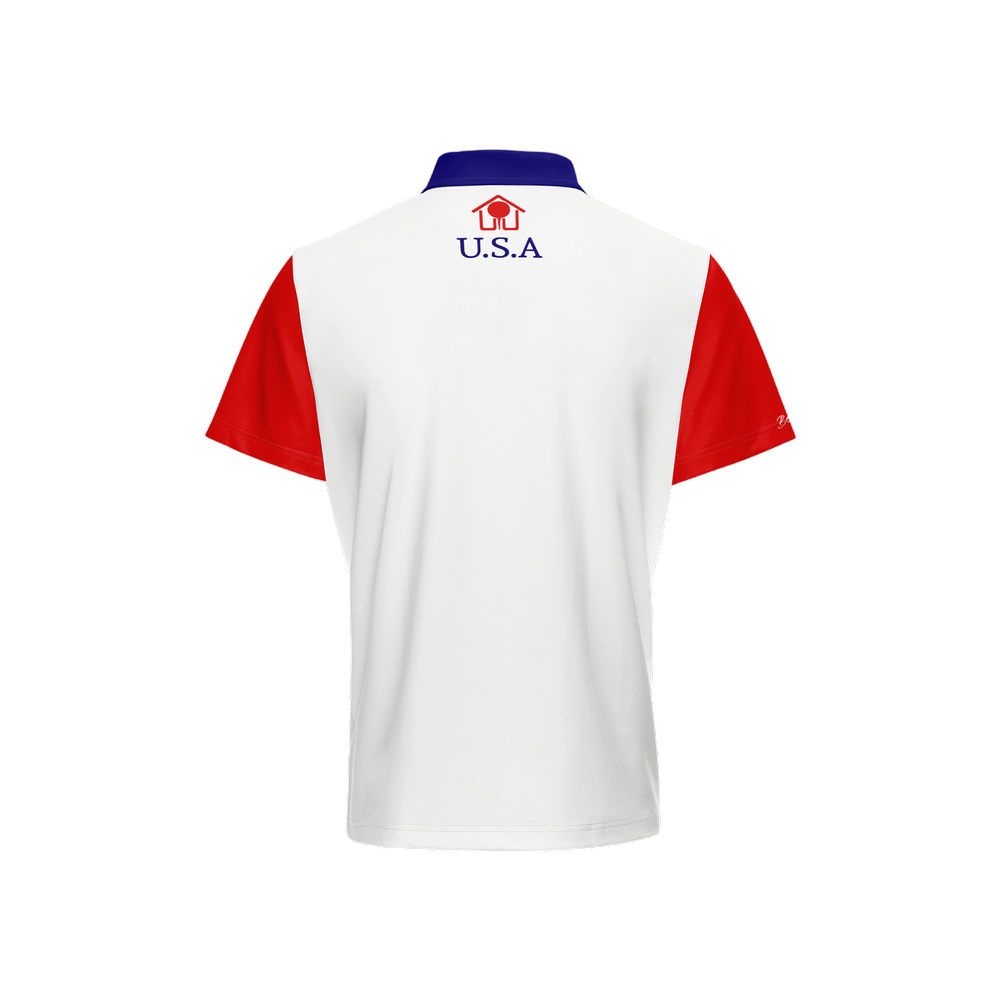 Men's Classic Fit Short-Sleeve Polo Shirt-American Pride 2