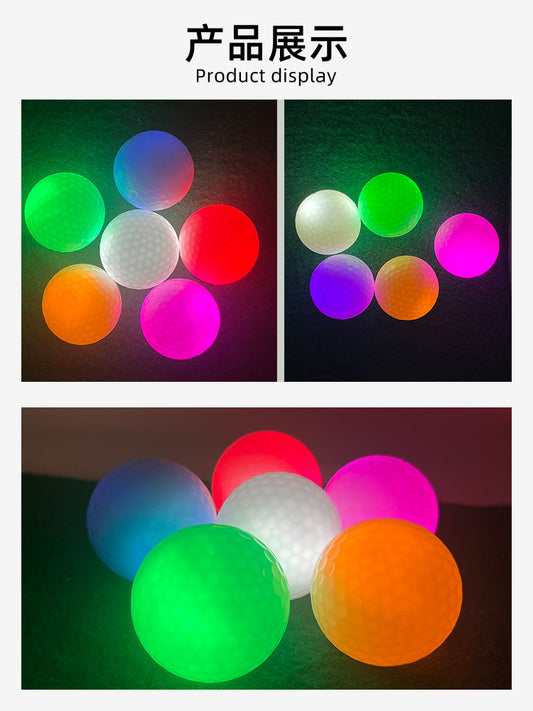 LED luminous golf ball constant light flash colorful night club special second shot timing function GOLF Electronics