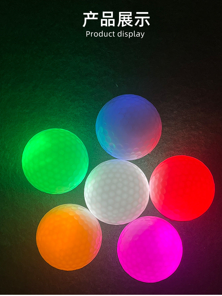 LED luminous golf ball constant light flash colorful night club special second shot timing function GOLF Electronics