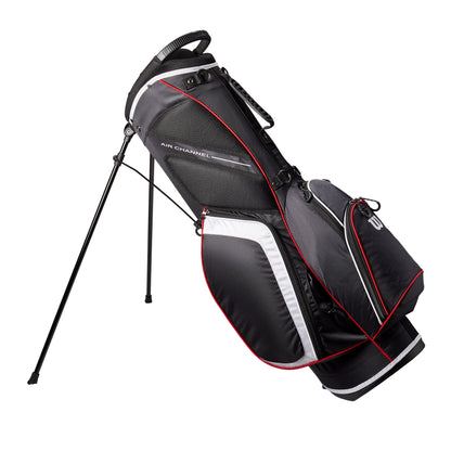 Wilson Stand Golf Bag, 6 Way Divider, Black/White/Red