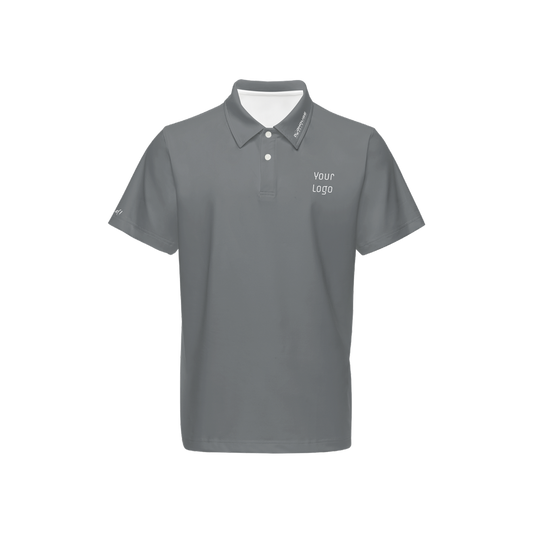 Men's Classic Fit Short-Sleeve Solid Polo w/logo-002