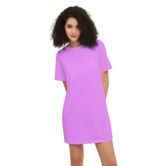 Women's Short-Sleeve T-Shirt Dress-Heavyweight 225g