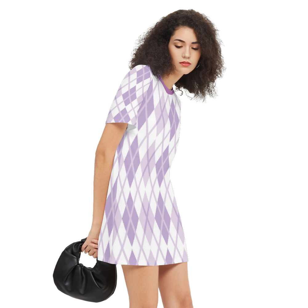 Women's Short-Sleeve T-Shirt Dress-Heavyweight 225g