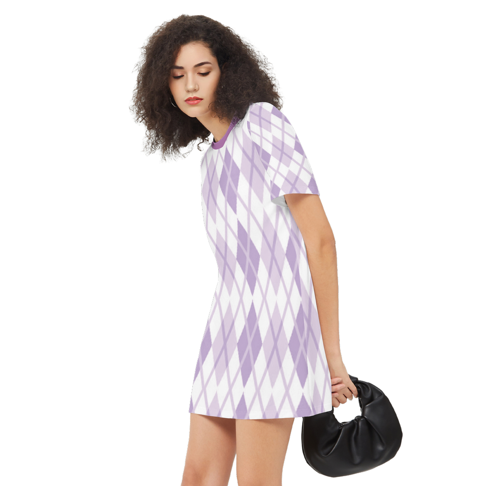 Women's Short-Sleeve T-Shirt Dress-Heavyweight 225g