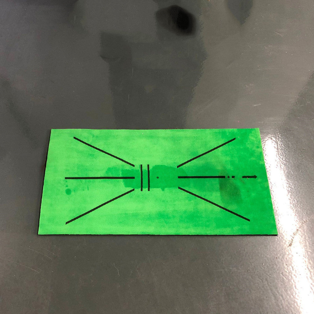 The Marking Pad In The Mat Shows The Trajectory Of The Ball, Cutting The Practice Mat